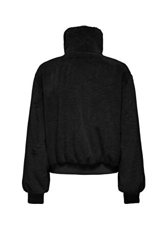Only Siyah Kadın Mont ONLVENICE FAUX FUR BOMBER OTW