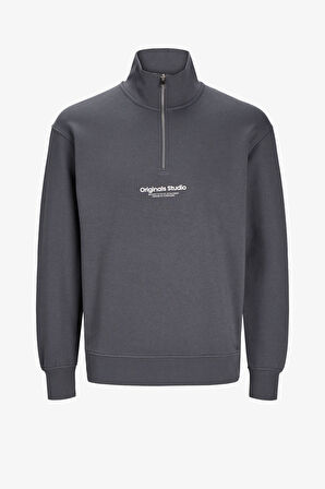 Jack & Jones Jorvesterbro Erkek Gri Sweatshirt 12241777-IronGate