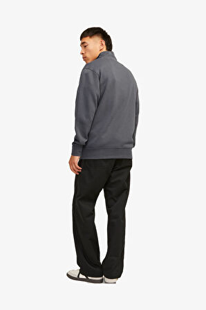 Jack & Jones Jorvesterbro Erkek Gri Sweatshirt 12241777-IronGate