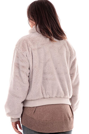 Only Kadın Dik Yaka Peluş Ceket - 15327330