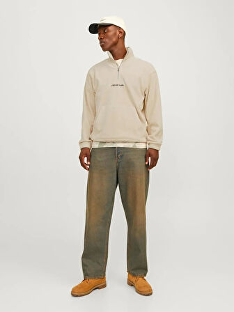 Jack & Jones Jorvesterbro Fleece Quarter Zip Noos Erkek Sweatshirt