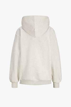 JJXX Jxjasmin Kadın Bej Sweatshirt 12262475-WhiteMelange