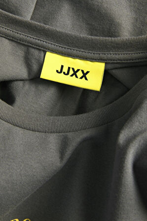 JJXX Jxselma Kadın Gri T-Shirt 12262605-Pewter