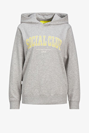 JJXX Jxamelia Kadın Gri Sweatshirt 12264237-LightGreyMelange