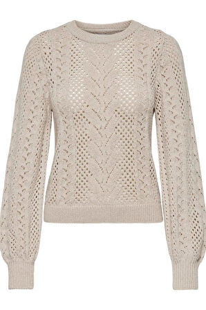 ONLMARY LIFE LS GLITTER O-NECK KNT KREM 15328505