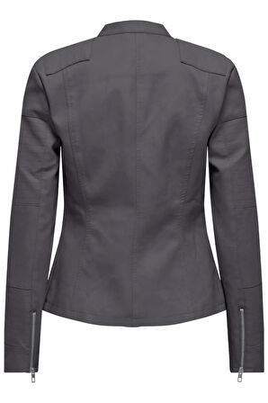 ONLAVA FAUX LEATHER BIKER OTW NOOS ANTRASİT