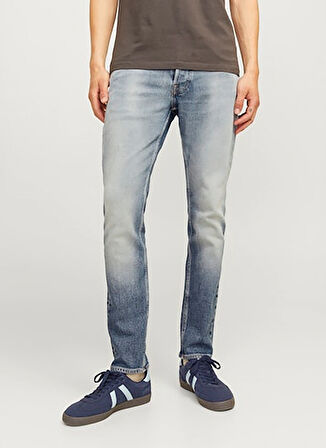 Jack & Jones Düşük Bel Slim Fit Erkek Denim Pantolon 12261701_JJIGLENN JJCOOPER CJ 091 N