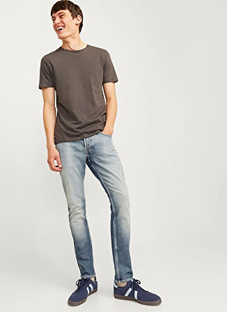 Jack & Jones Düşük Bel Slim Fit Erkek Denim Pantolon 12261701_JJIGLENN JJCOOPER CJ 091 N
