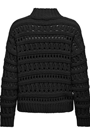 ONLLEAH LS HIGH NECK KNT SİYAH 15327561