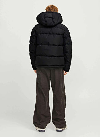 Jack & Jones Siyah Erkek Mont 12260428_JCOAERO PUFFER SN