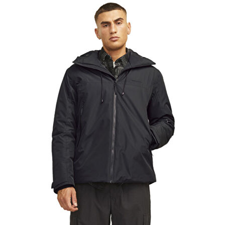 Jack & Jones 12262093 Jcosummit Padded Shell Jacket Sn Siyah