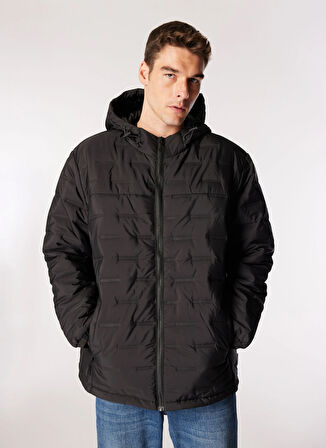 Jack & Jones Siyah Erkek Mont 12267728_JCOSONIC LIGHT JACKET PLS
