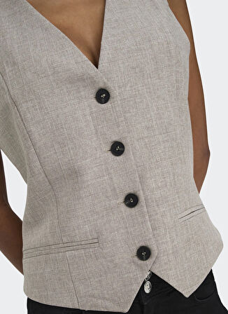 Kahve Kadın Yelek ONLLINDA S/L MEL FIT WAISTCOAT TLR