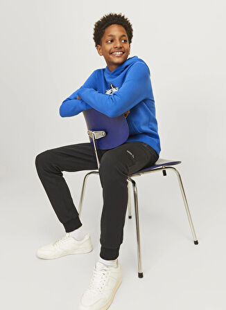 Jack & Jones Lastikli Paça Siyah Erkek Çocuk Eşofman Altı 12263193