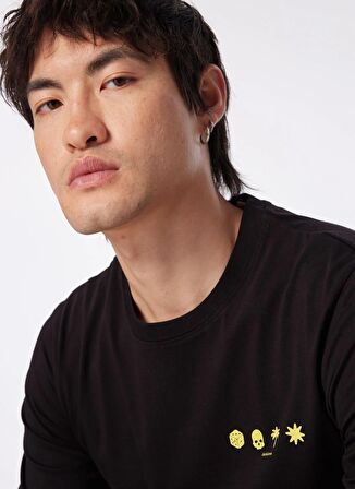 Jack & Jones Bisiklet Yaka Siyah Erkek T-Shirt JCOELMER TEE SS CREW NECK EXC