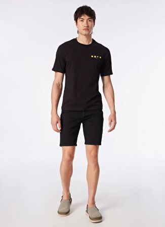 Jack & Jones Bisiklet Yaka Siyah Erkek T-Shirt JCOELMER TEE SS CREW NECK EXC
