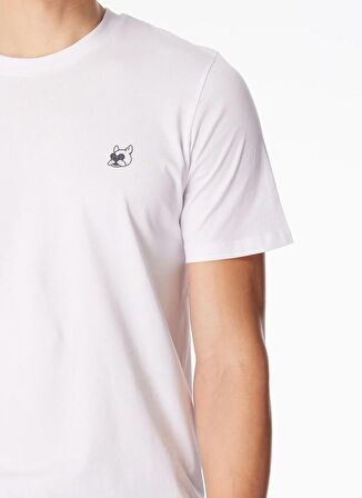 Jack & Jones Beyaz Erkek T-Shirt JCODEN TEE SS CREW NECK EXC