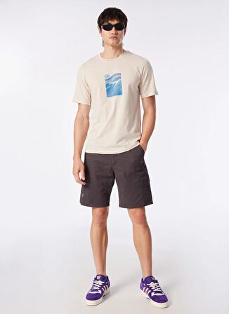 Jack & Jones Bisiklet Yaka Krem Erkek T-Shirt JORPAXTON TEE SS CREW NECK EXC