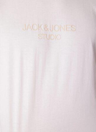 Jack & Jones Yuvarlak Yaka Beyaz Erkek T-Shirt JPRBLULOUI TEE SS CREW NECK EXC