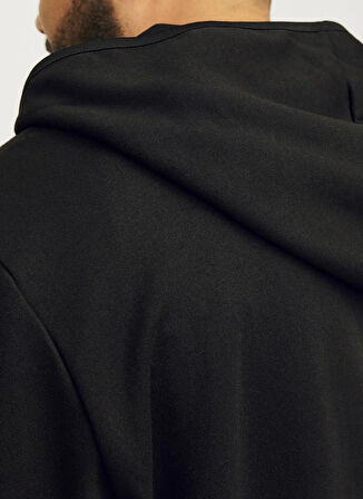 Jack & Jones Kapüşon Yaka Siyah Erkek Sweatshırt 12263091_JCOFUSION SWEAT ZIP HOOD P