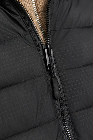 Jack & Jones Hibrit Günlük Erkek Siyah Ceket Mont - 12268511