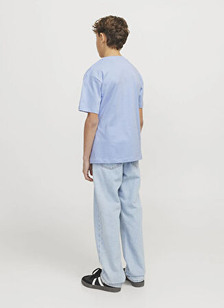 Jack & Jones Baskılı Mavi Erkek Çocuk T-Shirt 12258924