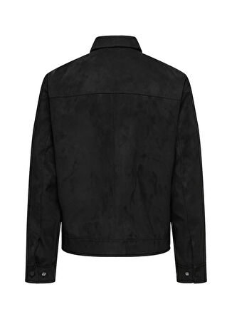 Only & Sons Normal Siyah Erkek Ceket ONSYUKI FAKE SUEDE JACKET OTW