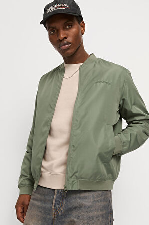 Jack & Jones Erkek Jjzack Bomber Ceket 12269097 Yeşil