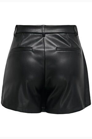 Only Kadın Deri Etek Görünümlü 100% Polyester Şort - 15338450