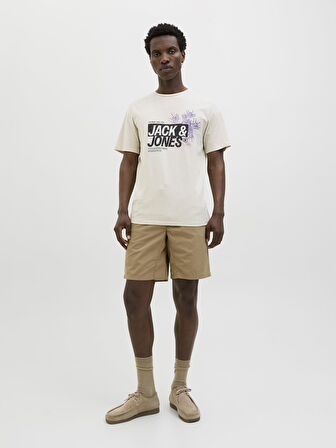 Jack & Jones Erkek Basic Tişört – %100 Pamuk, JJJAXON Modeli 