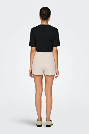 Only Kadın Günlük Kumaş Krem Şort Etek-15295576