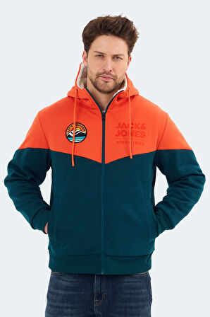 Jack & Jones 12269593 Erkek  Turuncu Sweatshirt
