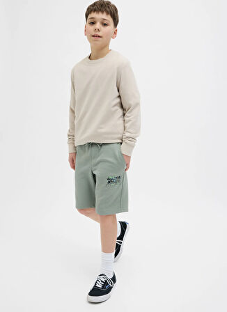 Jack & Jones Lastikli Bel Normal Yeşil Erkek Çocuk Şort 12269948