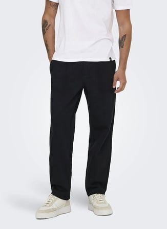 Only & Sons Siyah Erkek Sweatpant 22031973 ONSCONNOR PANTS SWEAT NOOS