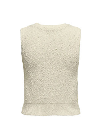 Only Krem Kadın Yelek ONLALVILDA SL WAISTCOAT CC KNT