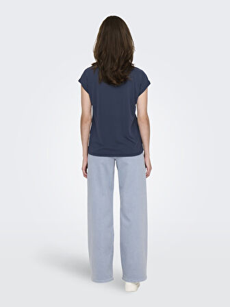 Only Kadın Regular Fit V Yaka Basic T-Shirt - 15326642