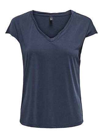 Only Kadın Regular Fit V Yaka Basic T-Shirt - 15326642
