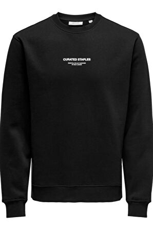 ONSCURATED REG CREW NECK SWEAT SİYAH 22030923