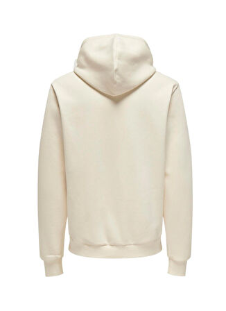 Only & Sons Kapüşon Yaka Beyaz Erkek Sweatshırt ONSCONNOR AUTHENTIC REG HOODIE SWEA