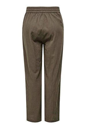 ONLTIZANA COTTON LOOSE PANTS WVN NOOS KAHVERENGİ