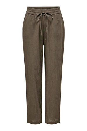 ONLTIZANA COTTON LOOSE PANTS WVN NOOS KAHVERENGİ