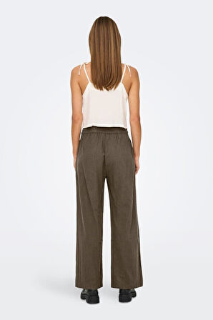 ONLTIZANA COTTON LOOSE PANTS WVN NOOS KAHVERENGİ