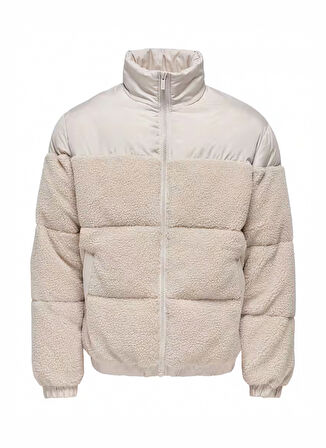 Only & Sons Ekru Erkek Mont ONSELI SHERPA MIX PUFFER JACKET OTW