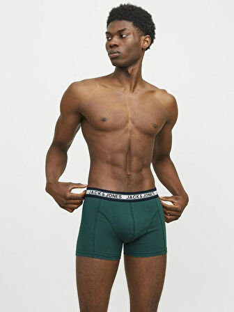 Jack Jones Colıver Solıd 3 Lü Paket Erkek Boxer 12270759