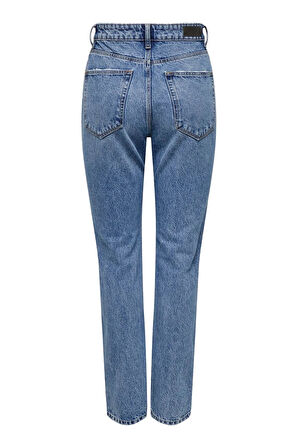Only Kadın Denim Yüksek Bel Düz Kesim Kot Pantolon - 15311652