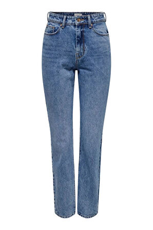 Only Kadın Denim Yüksek Bel Düz Kesim Kot Pantolon - 15311652