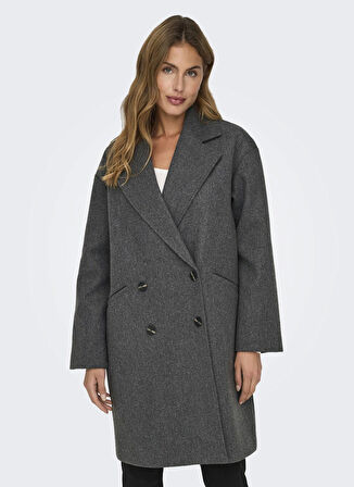 Only Koyu Füme Kadın Kaban ONLBLAKE OVERSIZE COAT BF OTW