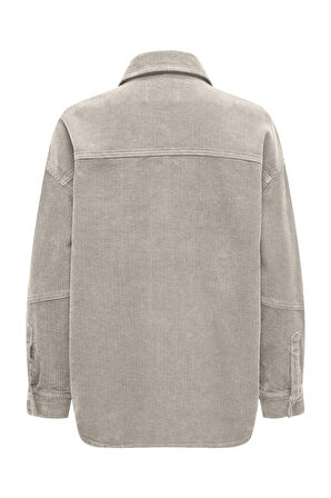 ONLTIGGY L/S CORD SHACKET PNT Kadın Bej Ceket - 15331547