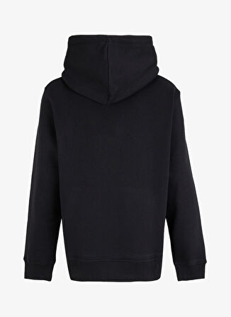 Jack & Jones Kapüşon Yaka Siyah Erkek Sweatshırt 12269940_JCOAERO FRONT PRINT SWEAT