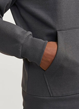 Jack & Jones Kapüşon Yaka Mor Erkek Sweatshırt 12266908_JCOLIMA LOGO SWEAT HOOD BF